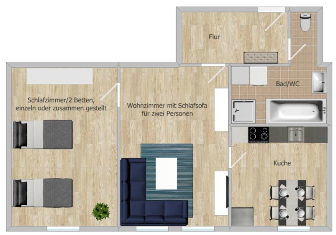Zentral Und Ruhig In Chemnitz Apartamento Exterior foto